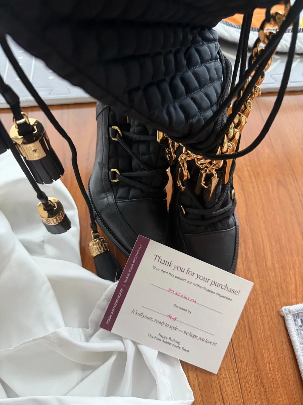 Moschino for H&M Thigh High knee boots Size 40 US 8.5 / 9